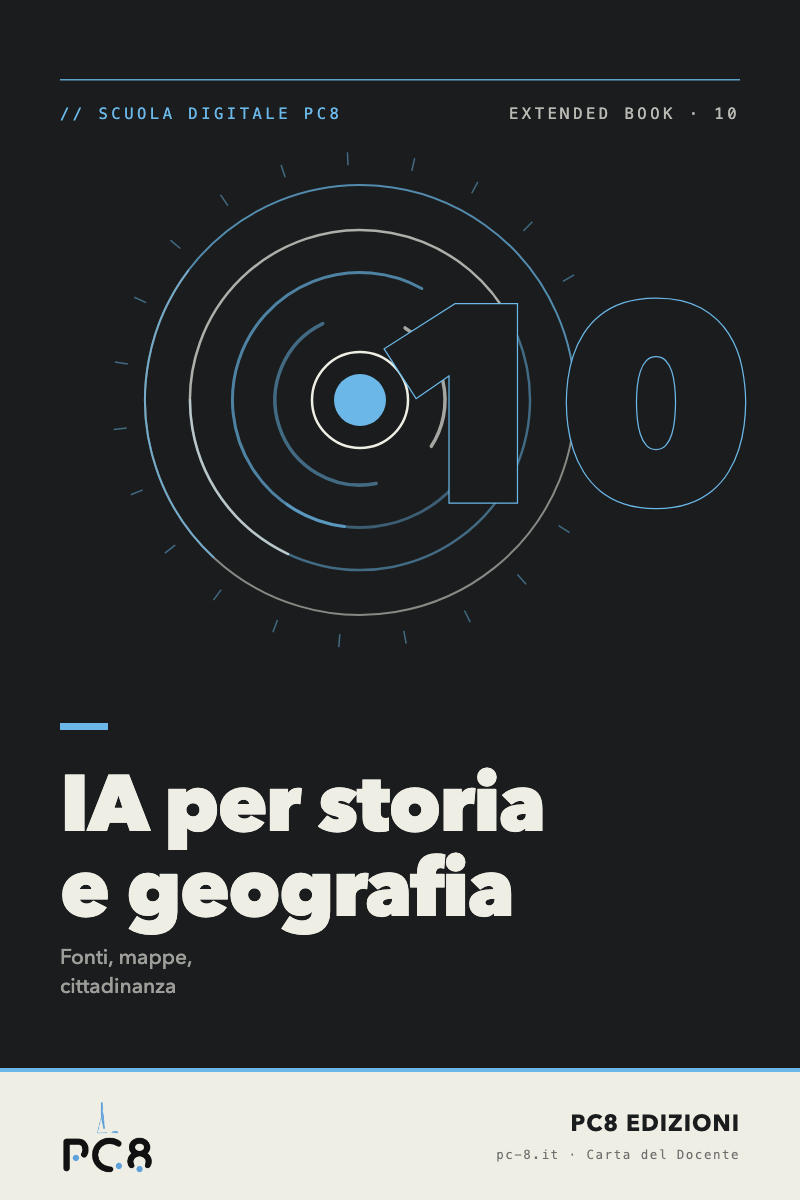 Copertina: IA per storia, geografia e educazione civica
